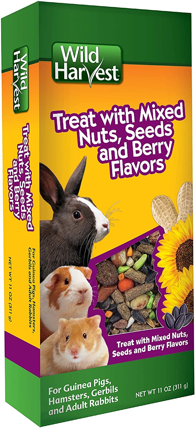 Wild Harvest Food And Unique Edible Treats for Guinea Pigs, Hamsters, Gerbils, and Adult Rabbits Mixed Berry 'n Nut