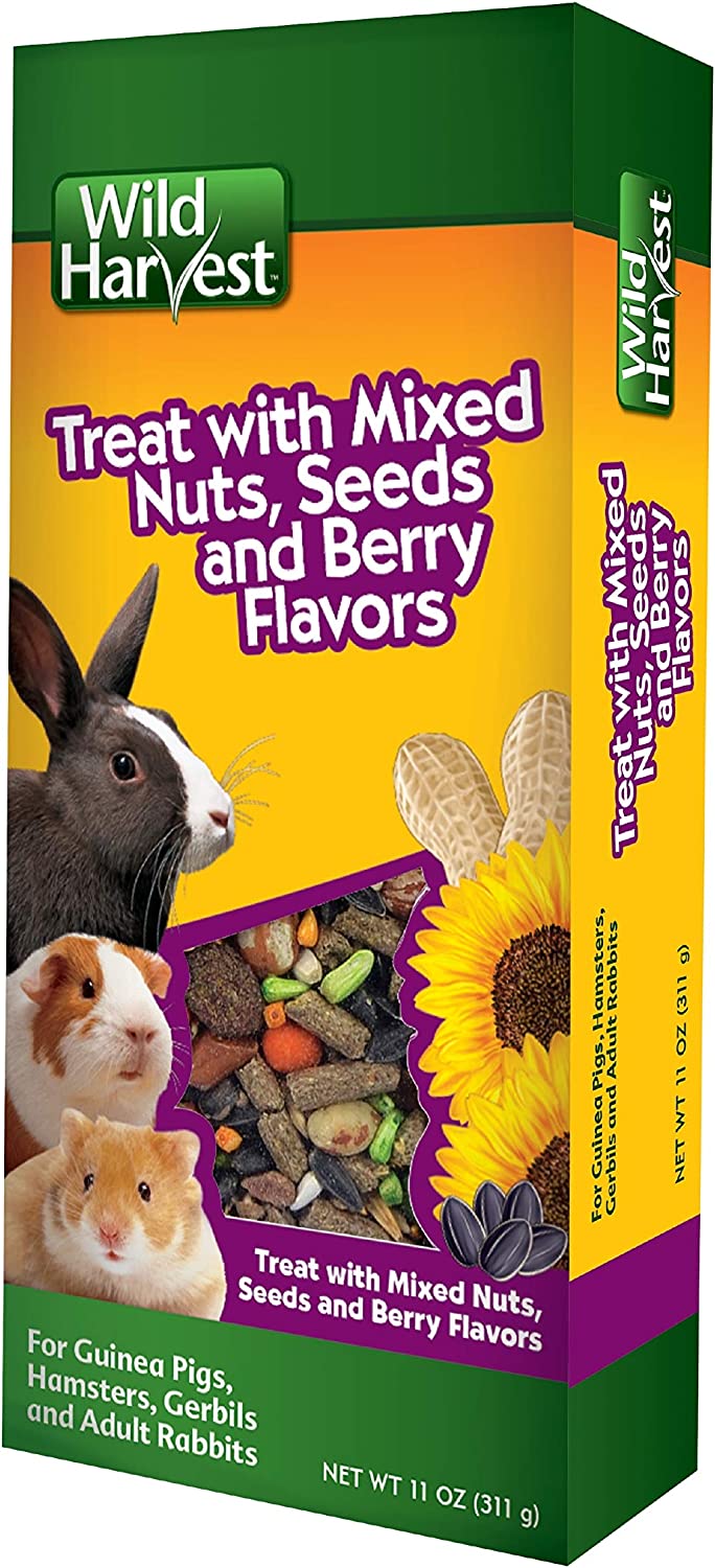 Wild Harvest Food And Unique Edible Treats for Guinea Pigs, Hamsters, Gerbils, and Adult Rabbits Mixed Berry 'n Nut