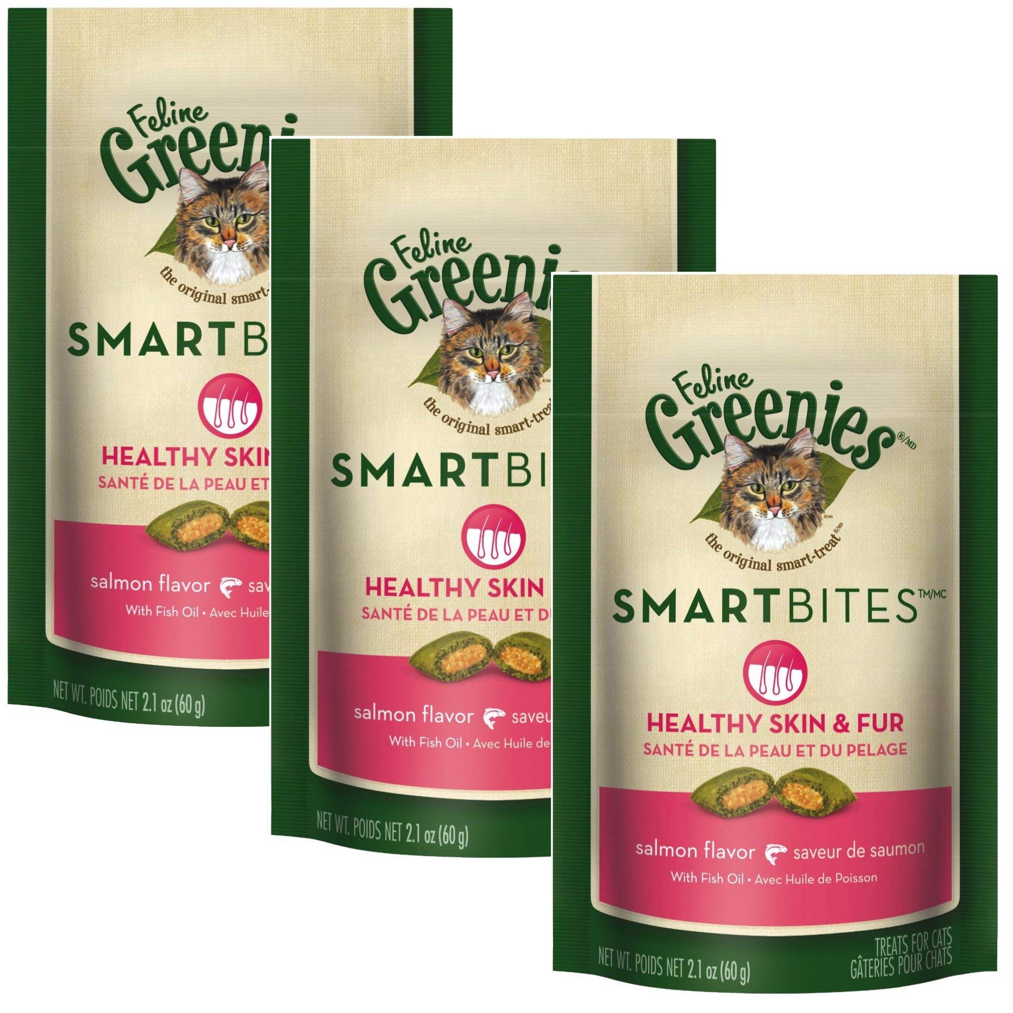 Greenies Feline Smrtbite Skn&Fur Salm 2oz