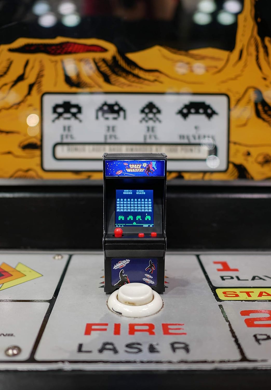 Tiny Arcade Space Invaders Miniature Arcade Game