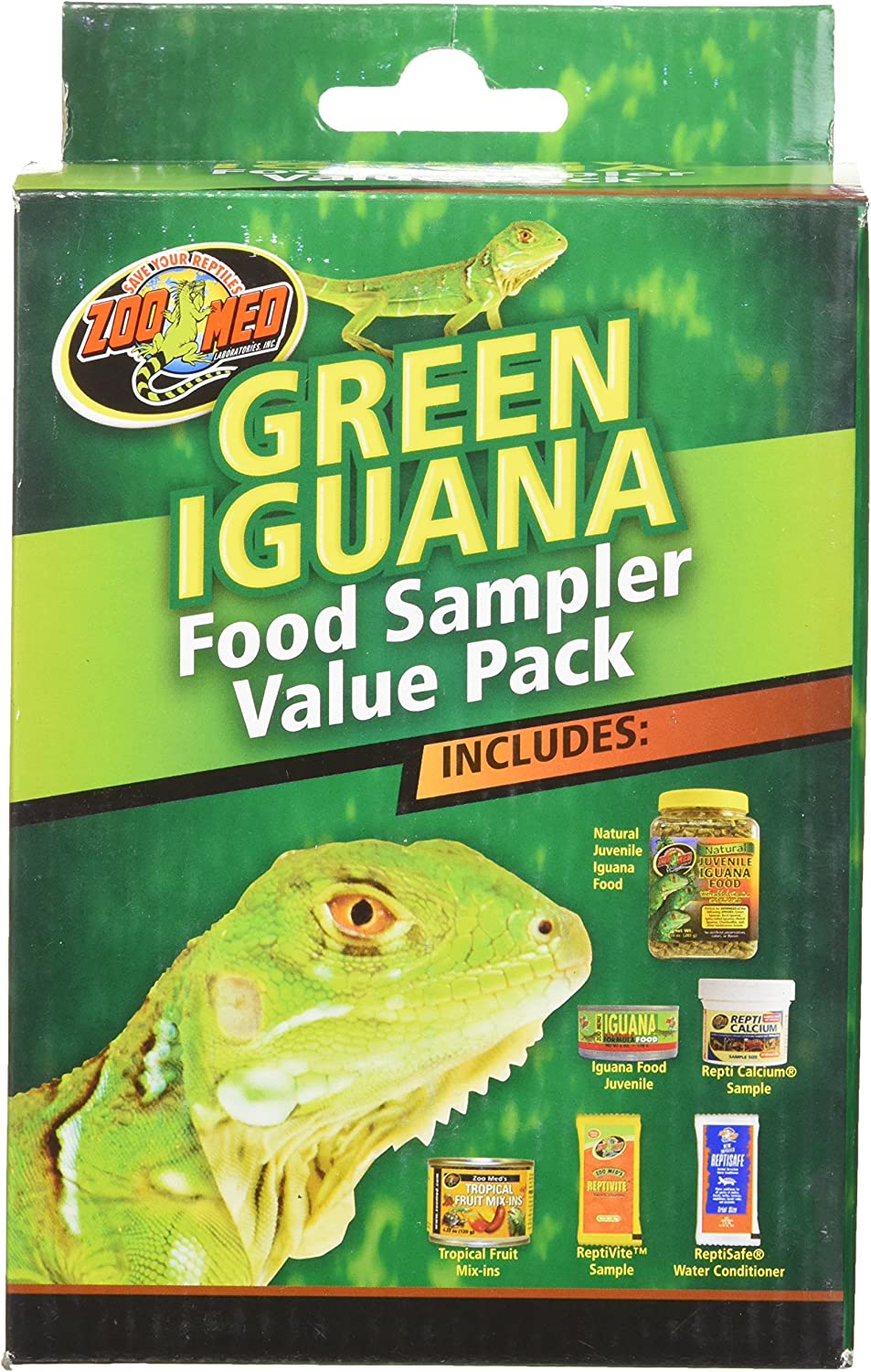 Zoo Med Laboratories SZMFSP4 Green Iguana Food Sampler